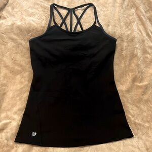 Athleta Strappy Tank Top - Black - Size Small